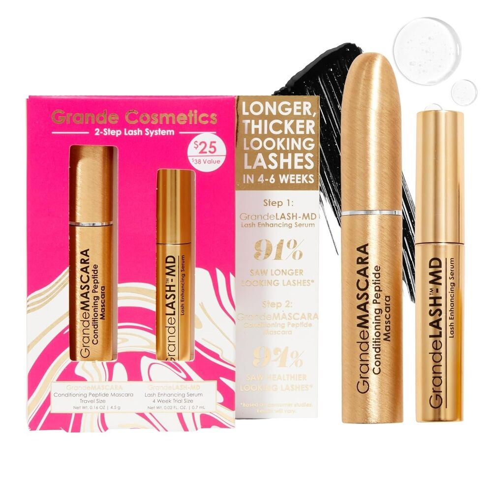 Grande 2-Step Cosmetics Lash & Brow Care Systems Care  Enhancing Fuller